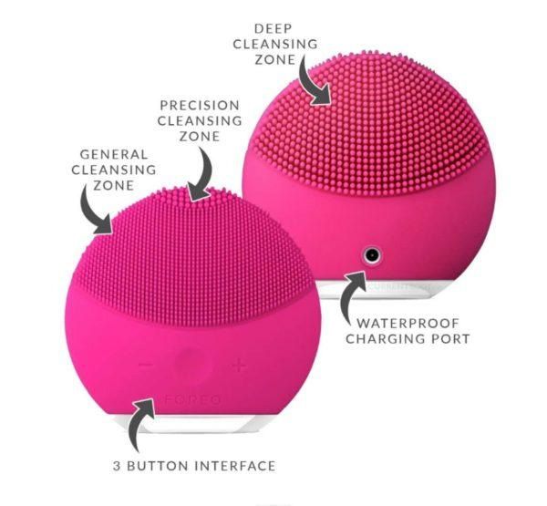 Các nút bấm của máy rửa mặt Foreo. cac-nut-bam-cua-may-rua-mat-foreo